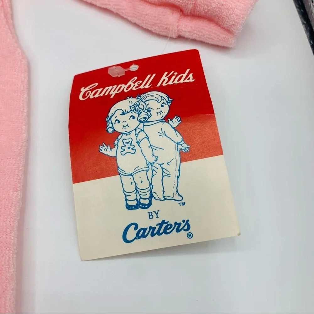 Vintage 1986 Campbell Kids by Carter's TerryCloth Footie Pajamas Small to 11lbs